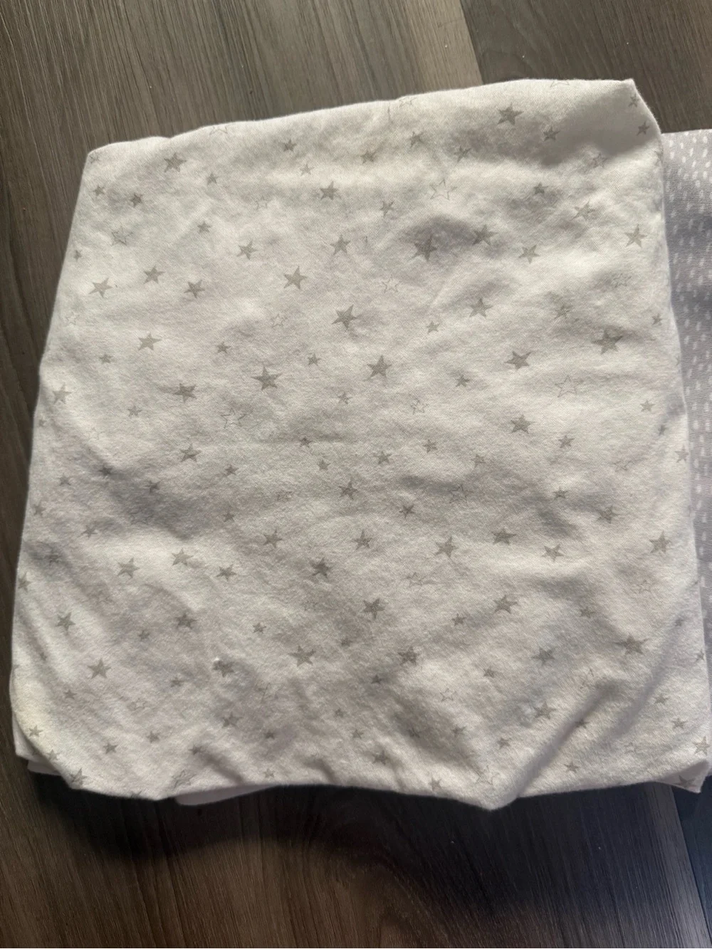 Gray and white crib sheets